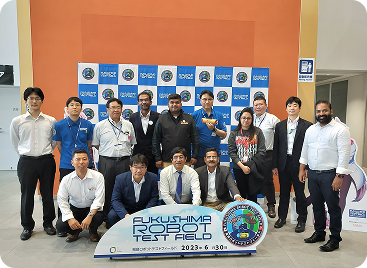 Fukushima Robot Test Field visit to explore disaster management technologies like drones, underwater vehicles, IoT, and robotics